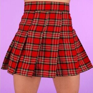 BRAND NEW SHINESFRAR PLAID SCHOOGIRL MINI SKIRT